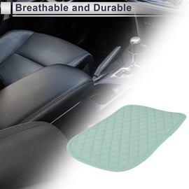 HEROFFIX Car Center Console Cover Car Armrest Cover 12.2"x7.87"x0.39" Light Green Faux Leather