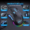 MKESPN gaming mouse, 12800DPI10 button left hand gaming mouse -