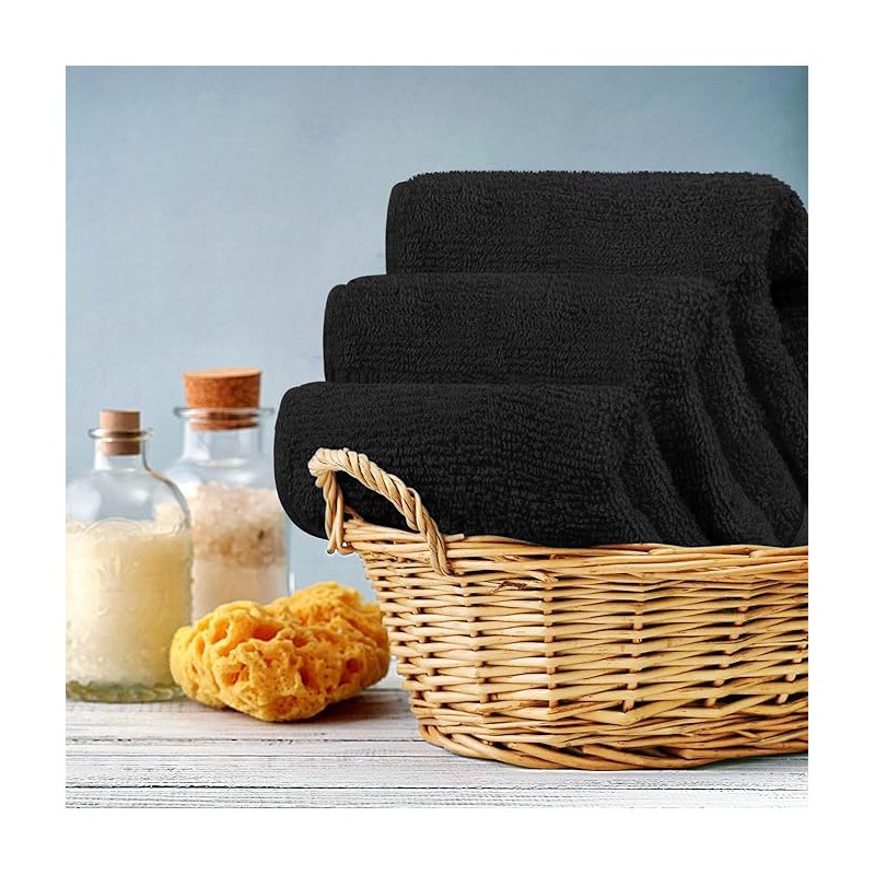 Casabella 12 Pack Flannel Face Cloth - 100% Cotton Face