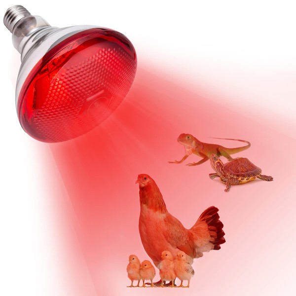 YEAOI Heat Lamp for Chickens Coop Brooder and Reptile Heat