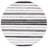 SAFAVIEH Striped Kilim Collection Area Rug - 6' Round, Ivory