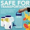 HEFTMAN Plastic Beverage Dispenser with Tap, 3L Cold Water Dispenser