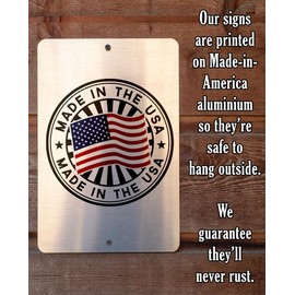 Bar Themed Durable Metal Sign - Absolutely No Alcohol Beyond This Point, So Start Chugging - 8" x 12" or 12" x 18" Use Indoor/Outdoor - Makes a Great Bar Room Decor and Housewarming Gift