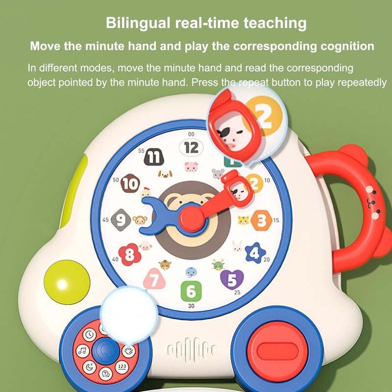 Learning Clock for Kids - Funny Clock Learning Machine -