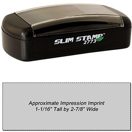 Slim Stamp 2773 Pre-Inked Stamp 1-1/16" x 2-7/8"