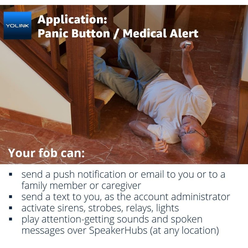 FlexFob 4-Button Smart Fob, up to 8 Functions, Trigger Alexa