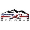 2 x Gloss Black 3D American Flag Off Road Mountains