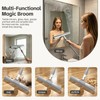 43" Rubber Floor Squeegee & Carpet Rake for Pet Hair