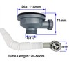 Qrity 114 mm Stainless Steel Kitchen Sink Strainer Basket 1½