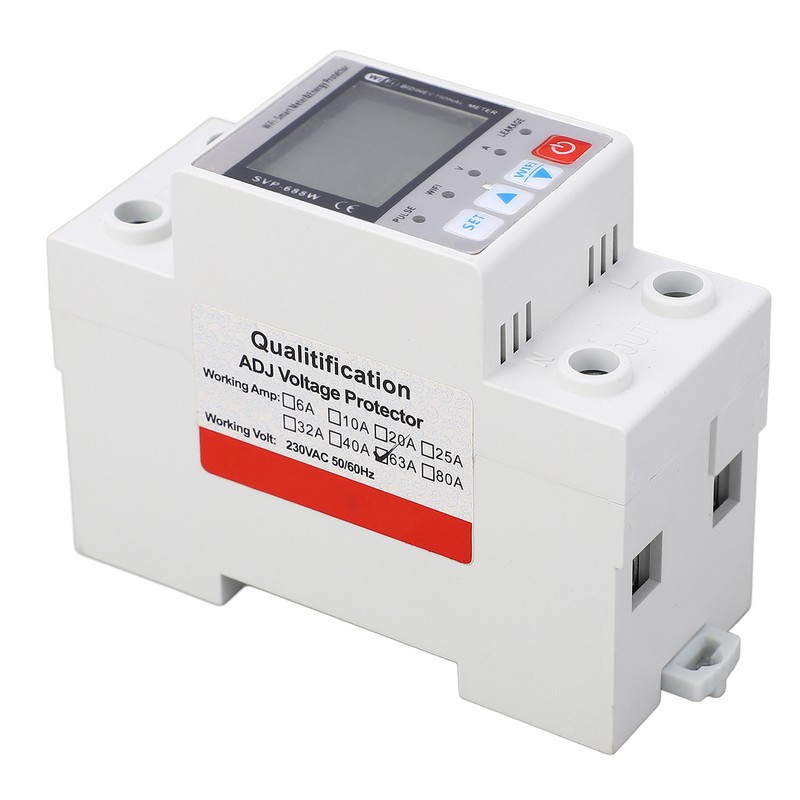 Over Under Voltage Protector WiFi Remote Monitoring Voltage Current Protective