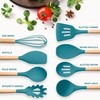 Herogo 8 Pcs Non-Stick Silicone Kitchen Utensils Set, Heat-Resistant Food-Grade