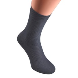 10 Pairs of Plain Coloured Men's or Women's Socks without Rubber, Hand-Linked Sizes 35 to 50 Available, Bright Mix