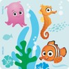 SmileMakers Finding Nemo Playtime Stickers, Multicolor Paper, 2.5 Inches, Square