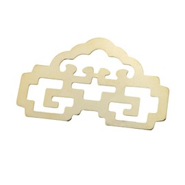 DGHAOP 2PCS 45x73mm Chinese Style Classical Picture Frame Hook with Screws Furniture Hardware Iron Metal Oil Painting Accessories Suitable for Decorative Hanging