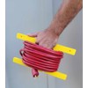 Poly Heavy Duty Extension Cord Storage Reel, Yellow Cord Organizer