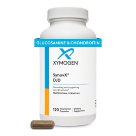 XYMOGEN SynovX DJD - Helps Maintain Healthy Joints + Provides Joint Tissue Building Blocks with MSM, Green-Lipped Mussel, Chondroitin Sulfate, Glucosamine Sulfate, Hyaluronic Acid (120 Capsules)