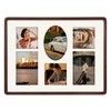 12x16 Collage Picture Frame, 6 Photos Display, Walnut Wood