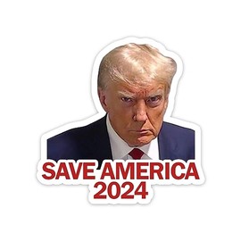 Trump Mugshot Save America Vinyl Sticker Auto Car Truck Wall Laptop | Sticker | 4" x 3.5"