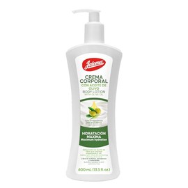 Jaloma | Crema Corporal de Olivo, Hidratación Máxima, contiene vitaminas A, E & K, 400 ml.