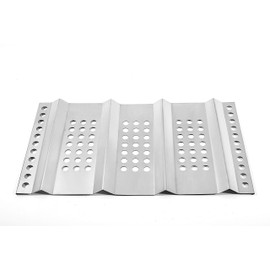 Replace parts Stainless Steel Heat Plate and 2-Pack Stainless Steel Grill Burner Replacement for Select Steelman BI24S-S1, BI24S-SI/PNT, CU24S-G4, CU24S-S5, PT24S-S4Gas Grill Models