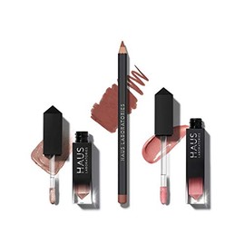 HAUS LABORATORIES By Lady Gaga: HAUS OF COLLECTIONS | Make-Up-Set Mit Tasche, FlÃ¼ssigem Lidschatten, Lipliner-Stift Und Lipgloss In 9 Sets, Vegan Und Tierversuchsfrei | 3-Teiliges Spar-Set
