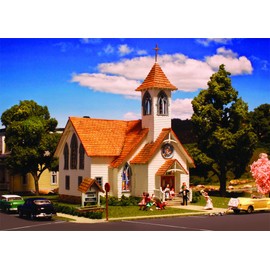 Built-N-Ready Community Church HO Woodland Scenics