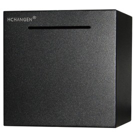 HCHANGEN Piggy Bank for Adults, Stainless Steel Savings Bank, Must Break to Open Metal Money Box for Cash Saving (Black, 4.72inches)