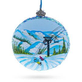 Deer Valley Ski Resort, Park City, Utah, USA Glass Ball Christmas Ornament