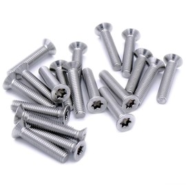 M6 (6mm x 25mm) TX Socket Countersunk Machine Screw (Bolt) - Stainless Steel (A2) (Pack of 20)