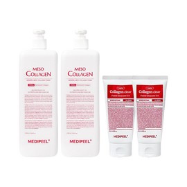 Medipeel Red Lacto Meso Collagen Toner 1000ml x2 + Clear Foam Cleanser 2.0 120ml x2 / 메디필 레드 락토 메조 콜라겐 토너 1000ml x2 + 클리어 폼클렌저 2.0 120ml x2