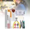26Pcs Guitar Repairing Tool Kit Measurement Maintenance String Organizer Wrench