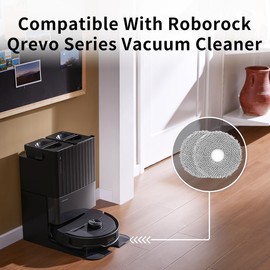 12Pcs Microfiber Mop Cloth Pad for Roborock Qrevo/Qrevo MaxV/Qrevo S/Qrevo Pro Robot Vacuum, Washable Mopping Cloth Accessories