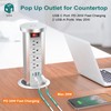 Pop Up Outlet for Countertop with PD 20W USB C,