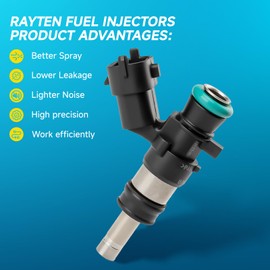 Rayten Fuel Injector set of 6 pcs fitment for Lexus ES300 1997-2001 RX300,for Toyota Avalon,for Camry Highlander,for Sienna,for Solara 1999-2003 3.0L V6 23250-20020,replaces# FJ333