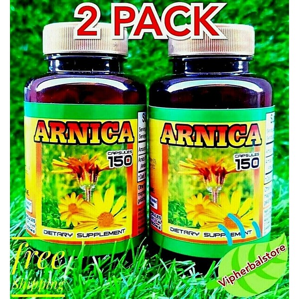 2 Packs ARNICA 300 Capsules Support Anti-inflammatory Made in Mexico