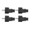 4PCS 2 Slot Plug to IEC320 C5 Power Adapter Professional
