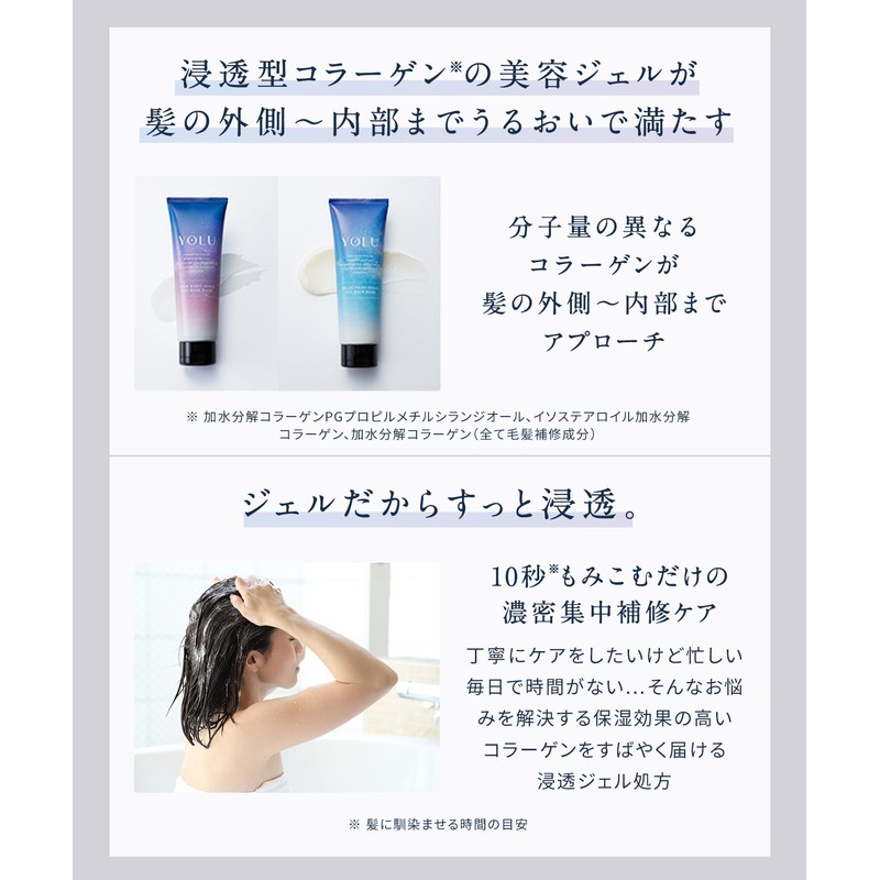 YOLU | Hair Mask Relax Night Repair 3 Pack