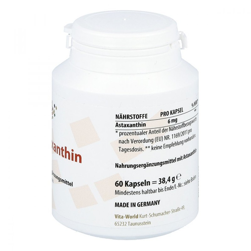 Astraxanthine 6 mg capsules pack of 60