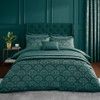 Catherine Lansfield Art Deco Pearl Quilted Pillow sham Pair Teal