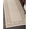 Unique Loom Williamsburg Collection Traditional Border Beige Runner Rug (2'