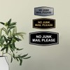Signs ByLITA Fancy No Junk Mail Please Sign (Black/Silver) -