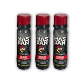 MasGan Multivitamin for Men and Women, Liquid Energy Supplements. for Fatigue and Tiredness Pack 3 of 3.38 fl Oz - 100 ml - Energy Drink with Guarana and Borojo, Red Fruit Flavor