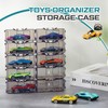 Marsui 100 Pcs 1/64 Scale Toy Cars Organizer Storage Case