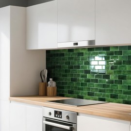 Art3d Peel and Stick Green Wall Tiles – 12"x12" Thicker Design Backsplash, Self-Adhesive Tile for Kitchen & Bathroom Renovation