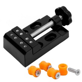 Gasea Universal Mini Drill Press Vise Clamp Table Bench Vice Clip On Sculpture Craft Carving Tool for Jewelry Walnut Nuclear Watch Repairing