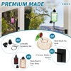 Glass Garden Torches for Outside,Outdoor Citronella Torch with Wall Mounted