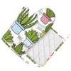 Silicone Oven Mitts and Pot Holders Sets, Home Cute Cactus