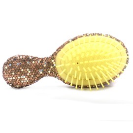 Bestbling Bling Mini Portable Air Cushion Massage Hair brush Comb for gilrs and children - Cute and Compact Design (Golded)