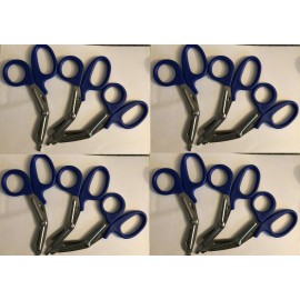 Unbranded 12 PARAMEDIC EMT TRAUMA SHEARS SCISSORS 7.5" Blue handles