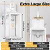 Yolsunes Large Outdoor Wall Lights, 19 Inch White Exterior Light